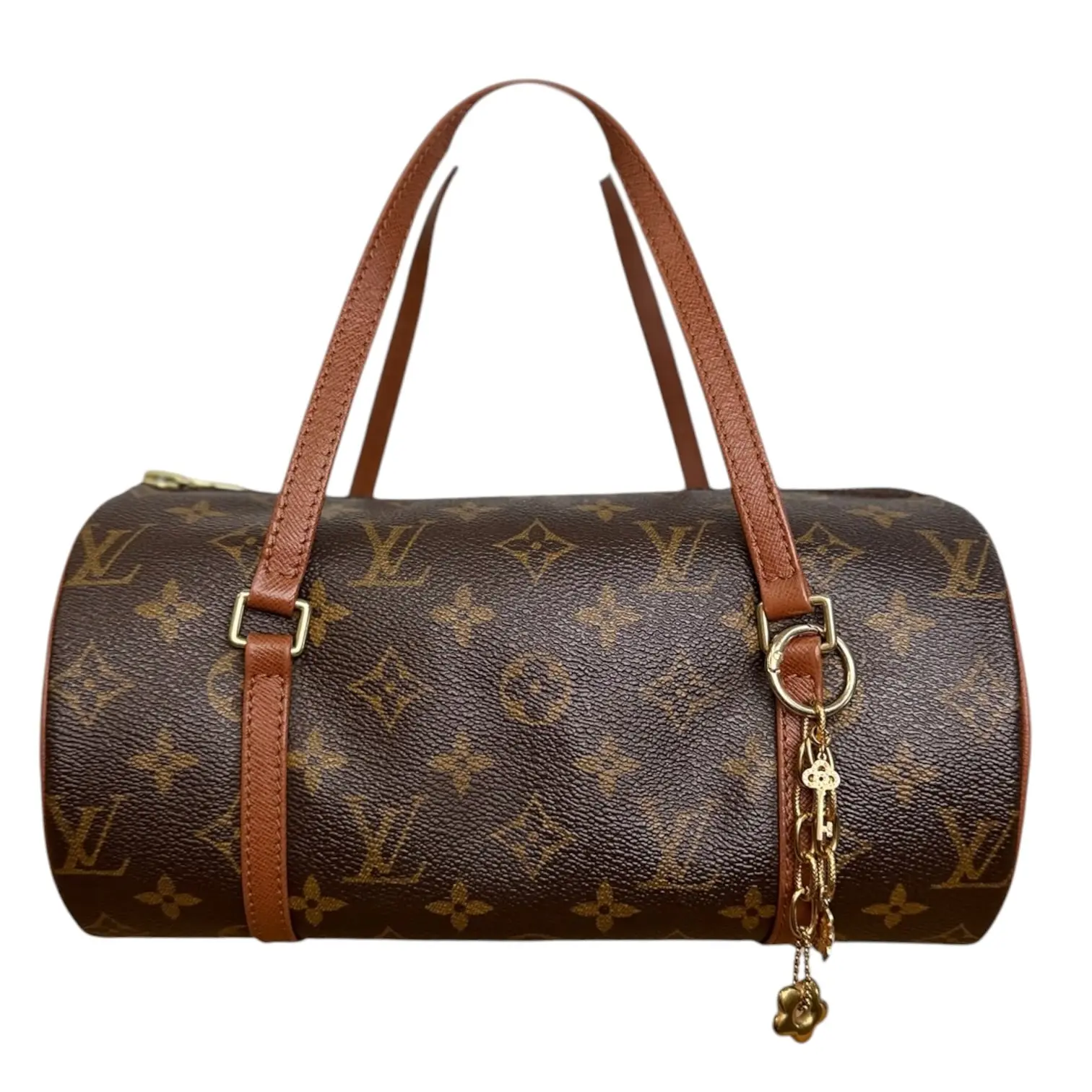 Pre-owned Louis Vuitton coated canvas and leather Tote Bags Monogram Coated Canvas Papillon 25