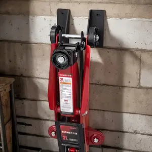 A Set of Two Heavy-Duty Metal Wall-Mounted Hooks for Jacks, Suitable for Garage, Workshop, And Garden Storage, Metal Organiser Hook.