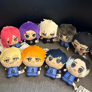 10cm Mini BLUE LOCK Plush Stuffed Doll Seishiro Nagi Isagi Yoichi Chigiri Bachira Meguru Doll Pendant Keychain Toy For Gift