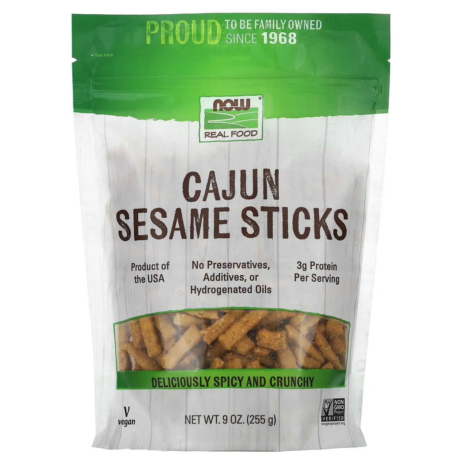 NOW Foods Cajun Sesame Sticks, 9 oz (255 g) NOW Foods Cajun Sesame Sticks, 9 oz (255 g)