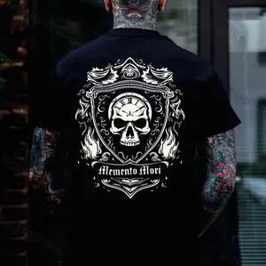 MEMENTO MORI Skull Print Men's T-Shirt