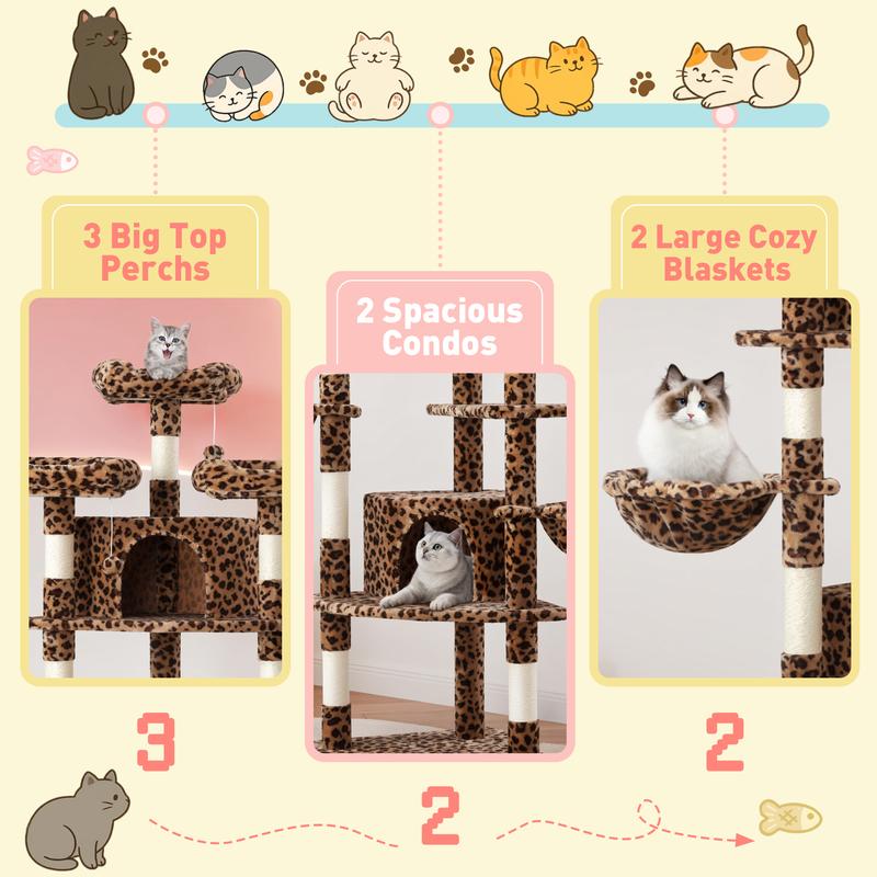 SHA CERLIN 73in Corner Cat Tree for Indoor Cats -Save Space with Multi-Level Perches, Condo, Sisal Scratching Posts#ChristmasGifts#TikTokShopBlackFriday