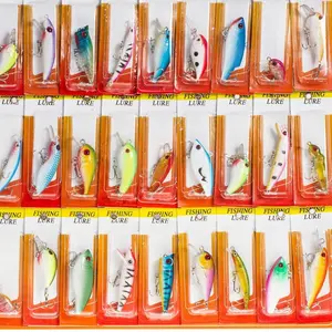30 pcs Kinds of Fish Fishing Lures Crankbaits Hooks Minnow Baits Tackle