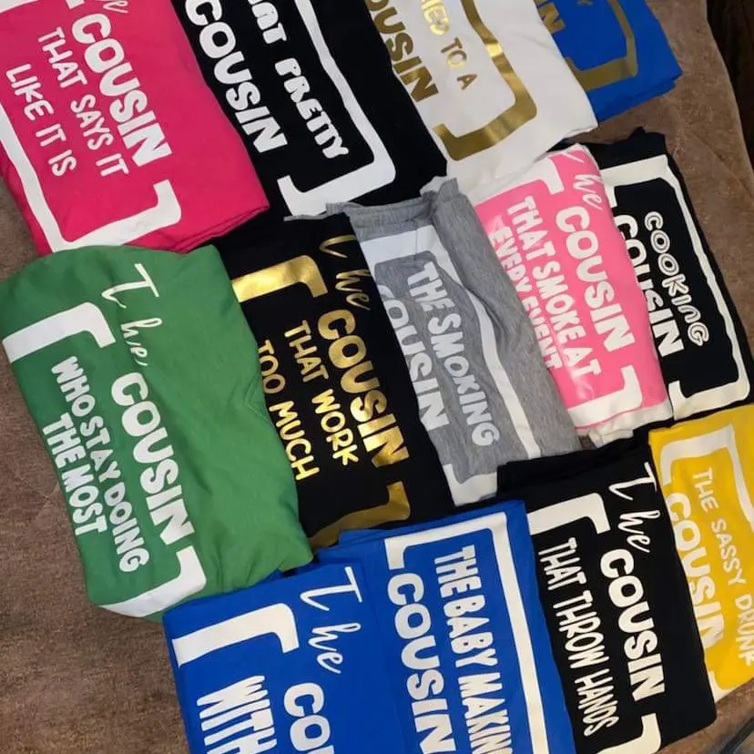 Cousin day shirts Cotton/Polyester T-shirt