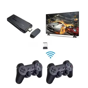 Wireless Game Console,Built in 20000+ Games,4K HDMl Output and 2 Wireless Controller, 9 Classic Emulators, Plug and Play Video Game Stick for TV,Retro Gaming Consoles,M8 (64G) Hdmi Black