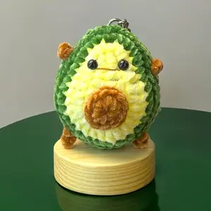 Soft Avocado Buddy Crochet Keychain K0206