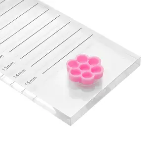 300pcs/pack flower shape glue cup , eyelash extension glue holder lash blossom cup glue delay cup eyelash extension auxiliary tool glue cup dispensing stand