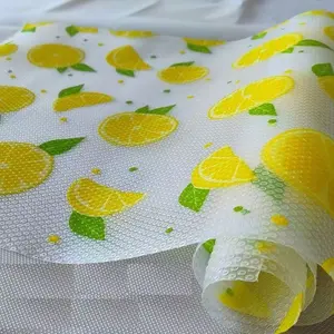 Refrigerator Moisture Barrier Pad, Waterproof Oil-Resistant, Anti-Mold Slip-Proof, Cuttable Washable, Fresh Leaf Design, Kitchen Coasters, Decorative Coaster