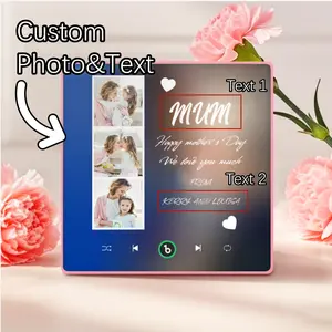 Custom Music Fridge Magnets Personalized Magnets That Plays Music with Frame Mother's Day Gifts