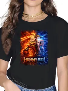100% Cotton Funny Cartoon Hemmy Boi City Boy Brainrot Meme T-Shirt