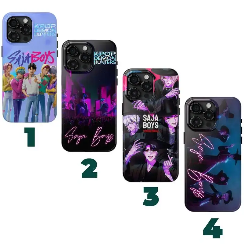 4 Styles Ver2 S4jaboys Kpop Demon Hunters Phone Case 11-17
