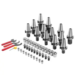 VEVOR CAT40 Collet Holder ER 16/32 Collet Set, TikTokShopBlackFriday, 35 PCs, SLN FMB ER16/32 APU Tool Holders Spring Steel Collet Chucks with 10 Pull Studs and 3 Wrenches, for Milling Machine Drill Presses Boring Machine