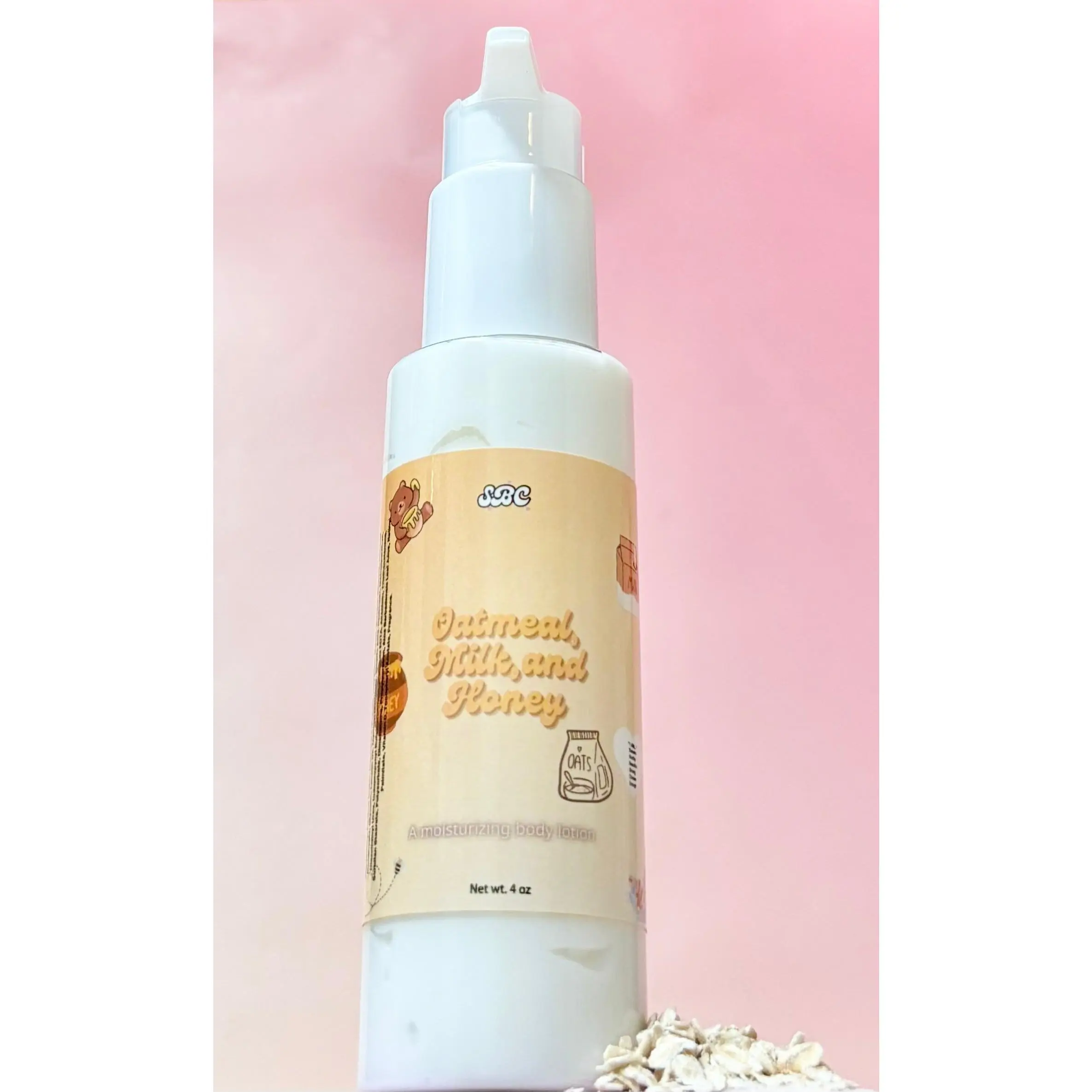 Oatmeal, Milk, and Honey Body Lotion - Hydrating Formula for Skin Care