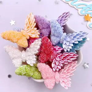 Colorful Butterfly Design Figurine, 7 Counts Cute Mini Butterfly Ornament, DIY Decorative Accessories for Scrapbooking & Crafts