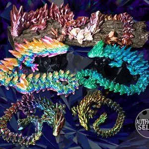 3d printed Articulated Gemstone Dragon