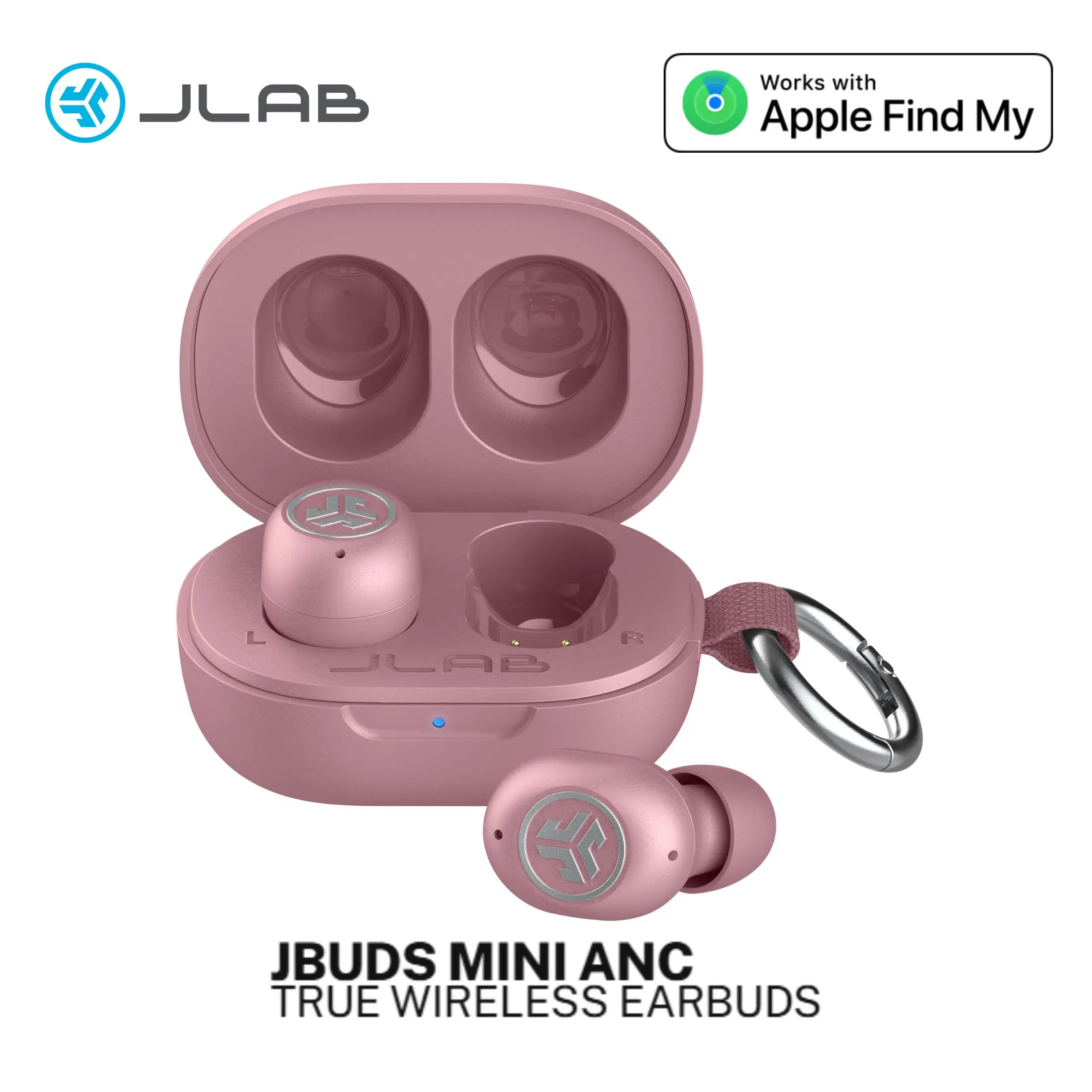 JBuds Mini ANC True Wireless Earbuds, Active Noise Cancelling, Spatial Audio, iOS Find My, Bluetooth 6, IP55 Water Resistant, iOS and Android by JLab