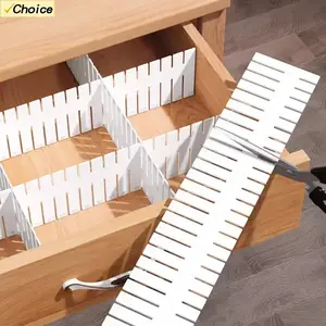 Adjustable DIY Drawer Dividers | Plastic Interlocking Partitions for Clothes & Accessories
