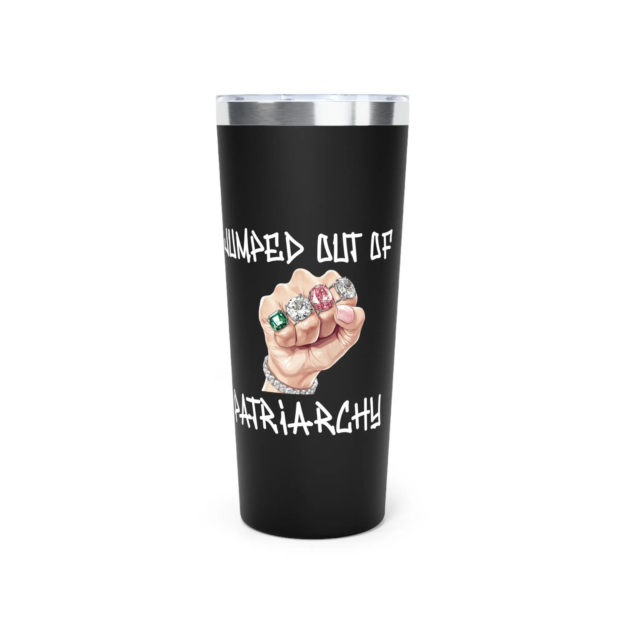 CREAM 22oz Copper Vacuum Insulated Tumbler | Jumped Out of Patriarchy Tumbler