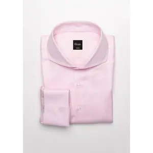 Egyptian Pink Herringbone Wrinkle Resistant Shirt - French Cuffs