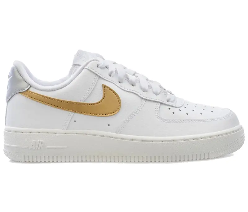 Nike Air Force 1 Low '07 White Metallic Gold (Women's) (women) by StockX