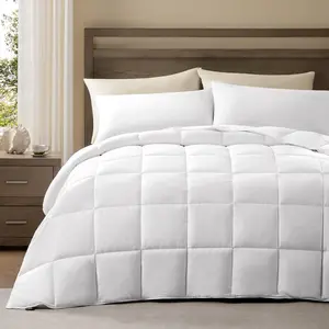 Lightweight Duvet Insert  Size -   Shell, 250GSM Filling Summer Down Alternative Comforter,Ultra-Soft&Breathable, Thin Quilted Duvet Insert with 8 Tabs, Machine Washable,90x90