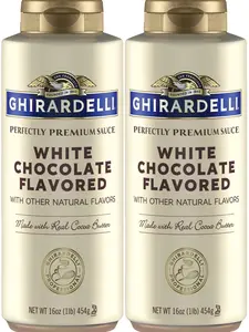 White Chocolate Sauce 16 oz Squeeze Bottle (Pack of 2)