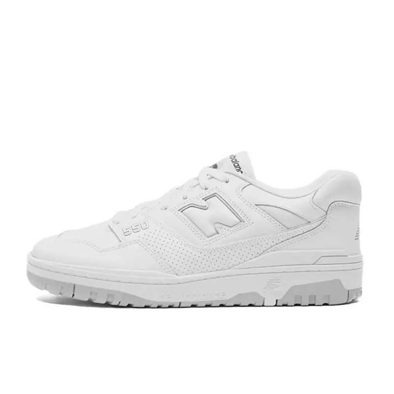 NEW BALANCE 550 Men's Retro White Leather Trainer - Casual Sports Footwear with Cushioned Perforated Design, Rubber Outsole for Daily Walking Comfort & Casual Fashion