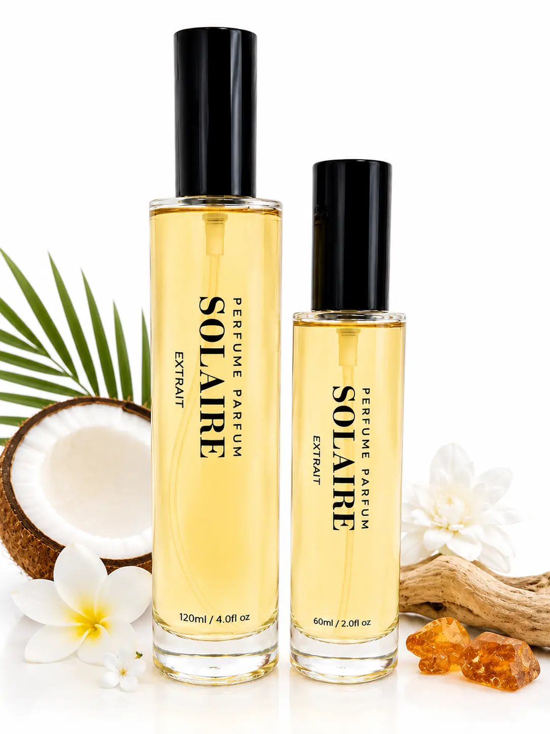 Solaire | Extrait de Parfum | Creamy Coconut & White Florals | Luxury Inspired Scent | 60ml-120ml