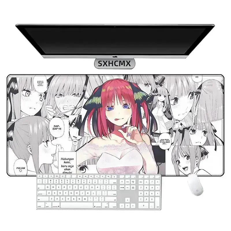 The Quintessential Quintuplets Custom-Shaped Sublimation Computer Mouse Pad - Anti-Slip Smooth Surface, Ideal Gaming Desk Mat for PC Keyboard