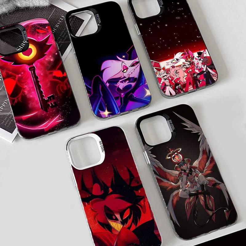 Epc H-Hazbin Hotel Fashion Phone Case IMD Color Silver Shell For ...