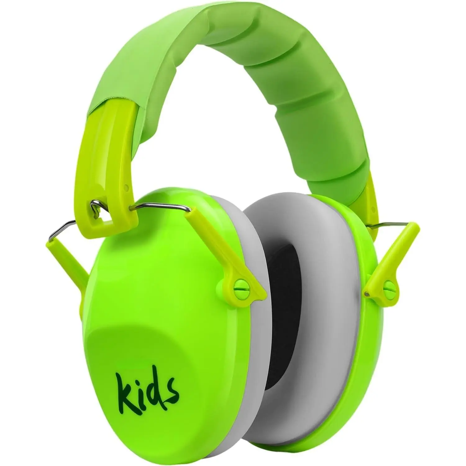 SQ-HPS034 032 2.0 Noise Cancelling Headphones - 25dB Noise Reduction - Adjustable Sensory Ear Protection Muffs for Concert, Fireworks, Monster Truck Shows, School - Green Durable Audio