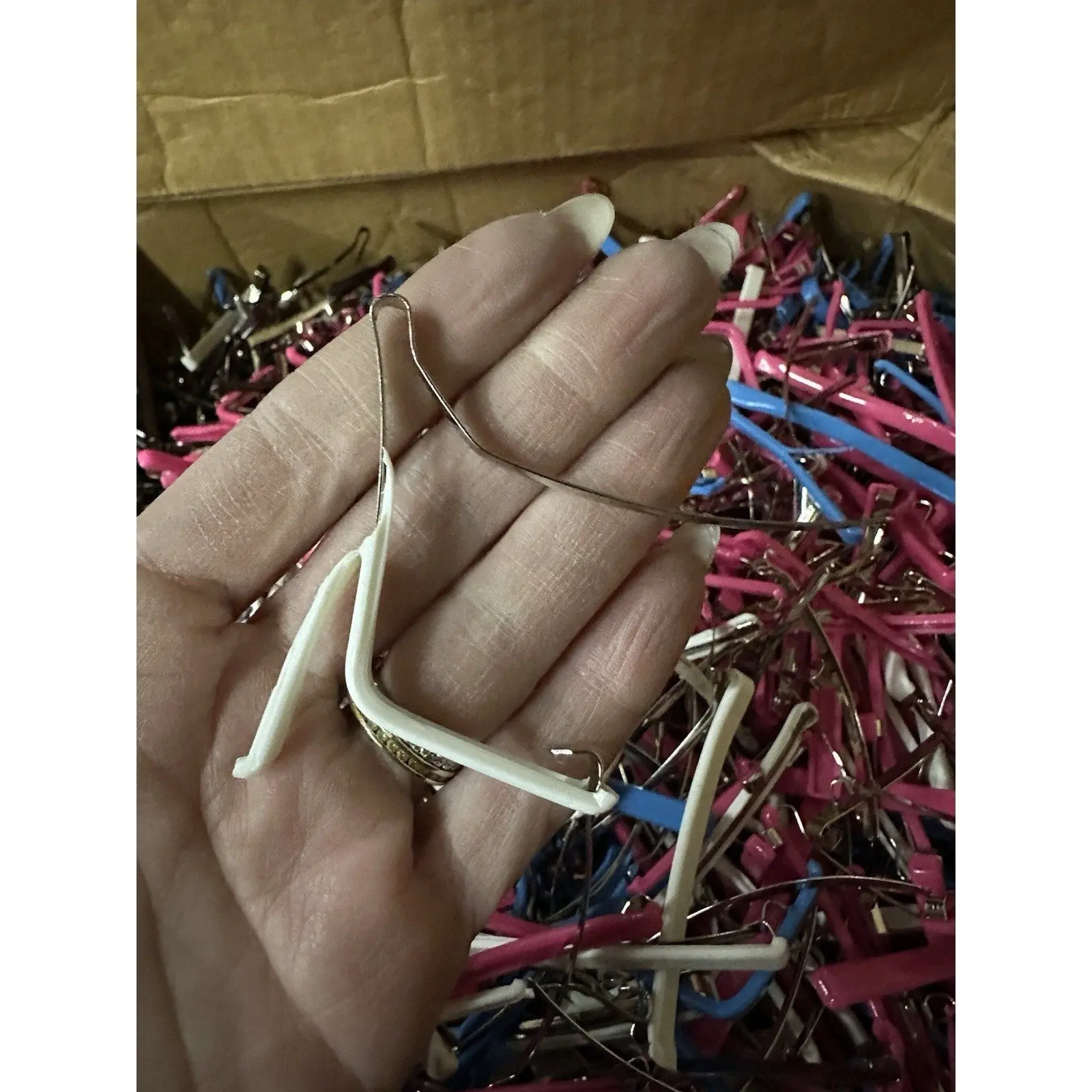 VINTAGE 1980's Hair Clips Flawed but Fabulous Perfect for Upcycling, DIY, Art - 10 Pound Box