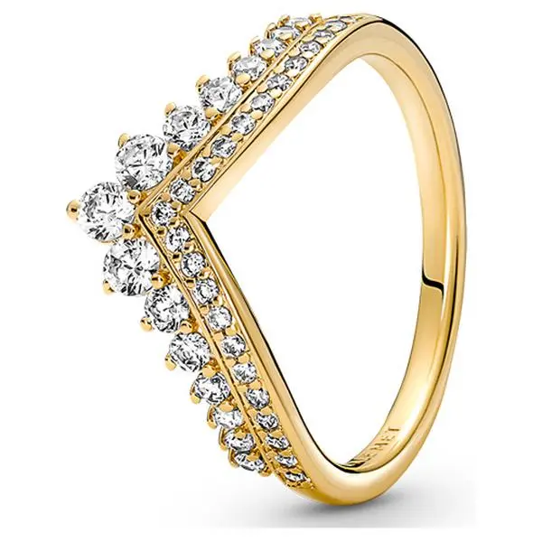 Pandora Timeless Wish Tiara Ring 167736C01-62, Chevron-Shaped, Glittering, Adults, Daily, Modern-Day Princess, Regal Feel, Rows Of Cubic Zirconia, Set With Rows Of Cubic Zirconia