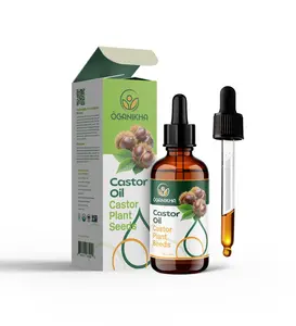 ÒGANIKHA 100% Pure Castor Oil | Multi-Purpose Moisturizing Oil for Hair, Skin & Scalp | Cold-Pressed & Hexane-Free | Made with Sustainable Organic Castor Seeds Haircare Soothing