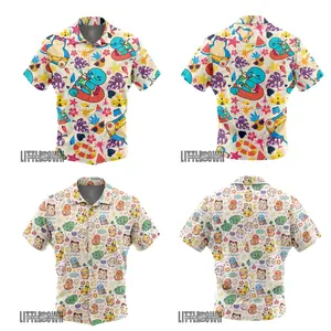 Bulbasaur Squirtle Snorlax Squirtle Anime Hawaiian Shirt for Men and Women gift to holiday friends So cute