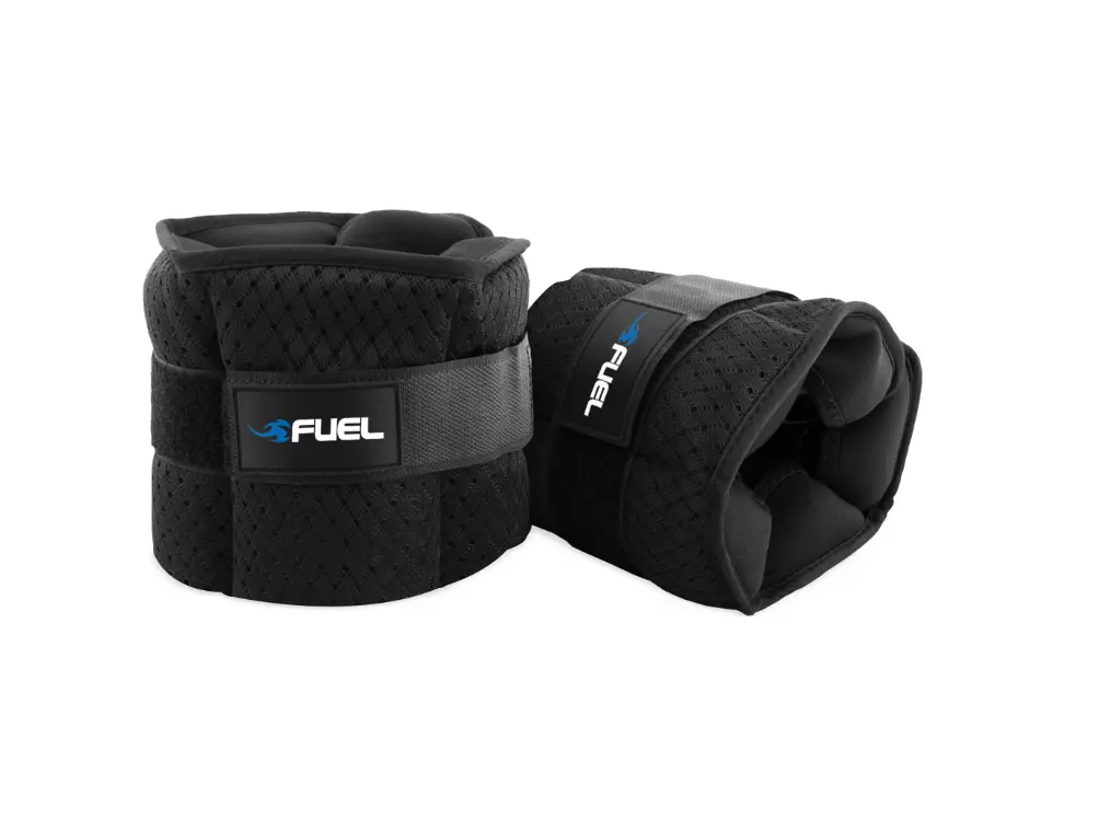 Fuel Pureformance Unisex Adjustable Wrist/Ankle Weights, 2.5 - 5 - 10  -Pound Pair (5lb - 10lb - 2-lb Total - 6 Removable Weight Packs)