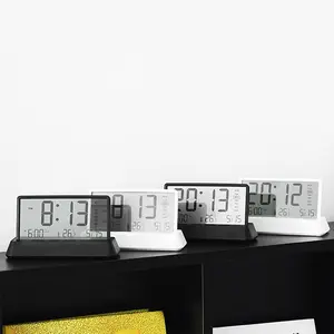 Creative Desktop Alarm Clock, 1 Count Multifunctional Electronic Clock, Home Decor Supplies for Living Room Bedroom Office, Batteries Not Included