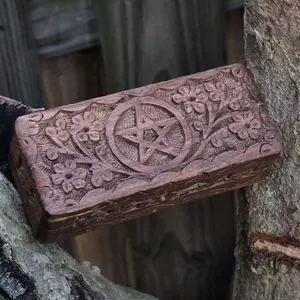 Pentacle Handcrafted Wooden Box (small)