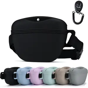 Pet  Snack Pouch with Clicker 2.0 Upgraded  Closure, 1.66 Cup  Belt for  , for Exercising and Walking