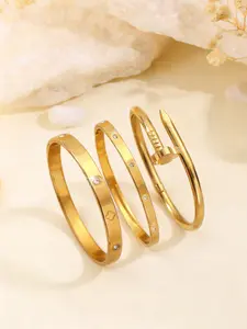 3 luxurious and fashionable stainless steel clover flower bracelet sets, suitable for women's daily wear, gifts for relatives and friends, beautiful weddings, birthdays, Valentine's Day, Mother's Day holiday gifts