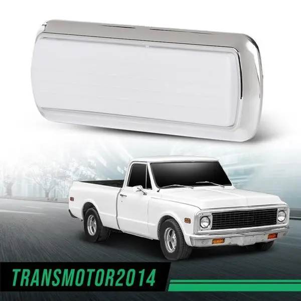 G-PLUS Motor Interior Light Lamp Assembly Chrome Fit For 1960-72 Chevy Gmc Pickup Truck C/k 10 20 30