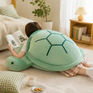 Wearable Turtle Shell Plush Pillow - Soft Fluffy Stuffed Toy Doll, Cozy Wearable Cushion for Relaxing, Napping & Playtime, Cute Birthday Gift for Kids & Adults, Fun Oversized Turtle Shell Pillow