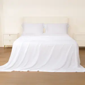 Jself 100% Bamboo Sheet Set, Organic Grown, Rayon Derived from Bamboo, Silky Cooling Sheets For Hot Sleepers, Deep Pocket Up 18 Inches, OEKO-Tex Certified,