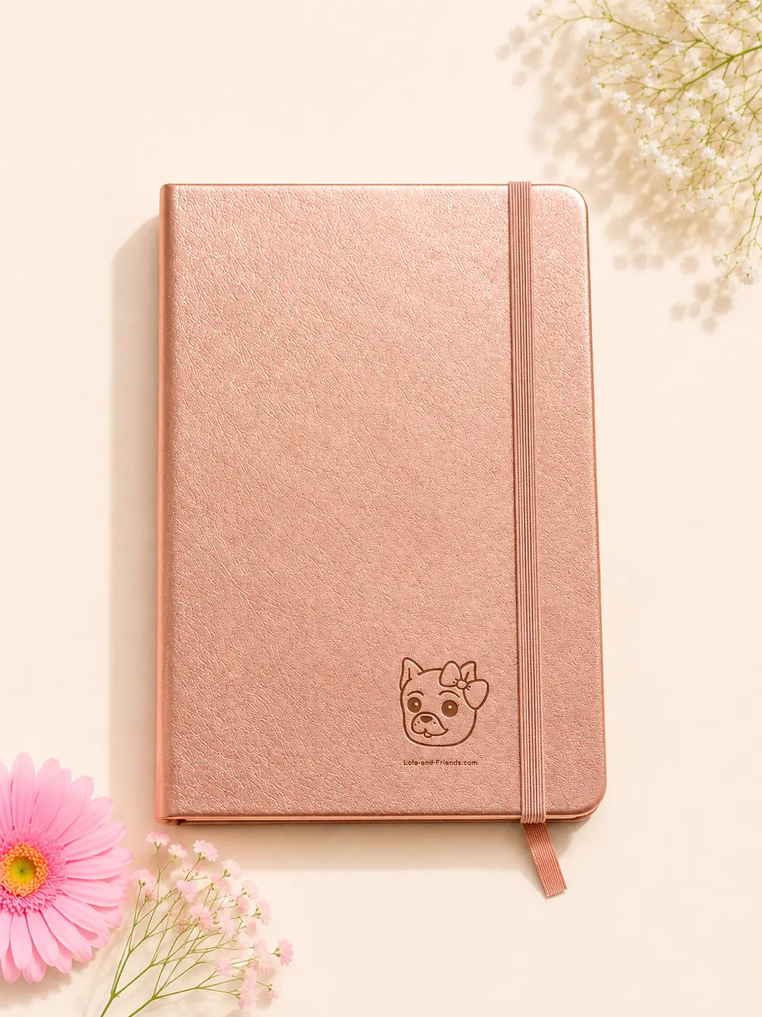 Exclusive Lola and Friends Embossed Cover A6 Size Cute Journal - 80 Sheets Portable Cute Notepads, Illustration Notebook, Note Taking Supplies, Office Stationery, Art Supplies