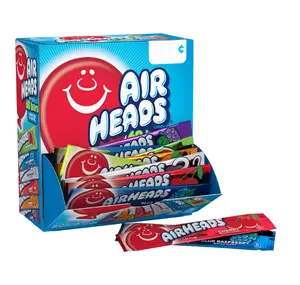 Airheads Chewy Candy Bars 33 oz 60 Count Box - Assorted Flavors, Gluten-Free, Nut-Free, Kosher, Free of All Big 8 Allergens
