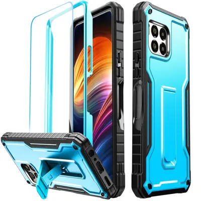 T-Mobile REVVL 7Pro 5G Phone Case With Screen Protector - Black TPU Protective Cover