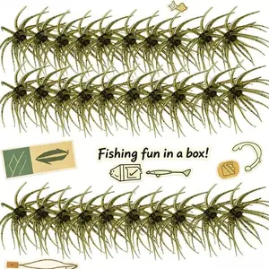 20PCS Fishing Lures for Freshwater – Realistic Sea Urchin Bait, Floating Artificial Fishing Lures with Lifelike Details, Durable Soft Bass Baits