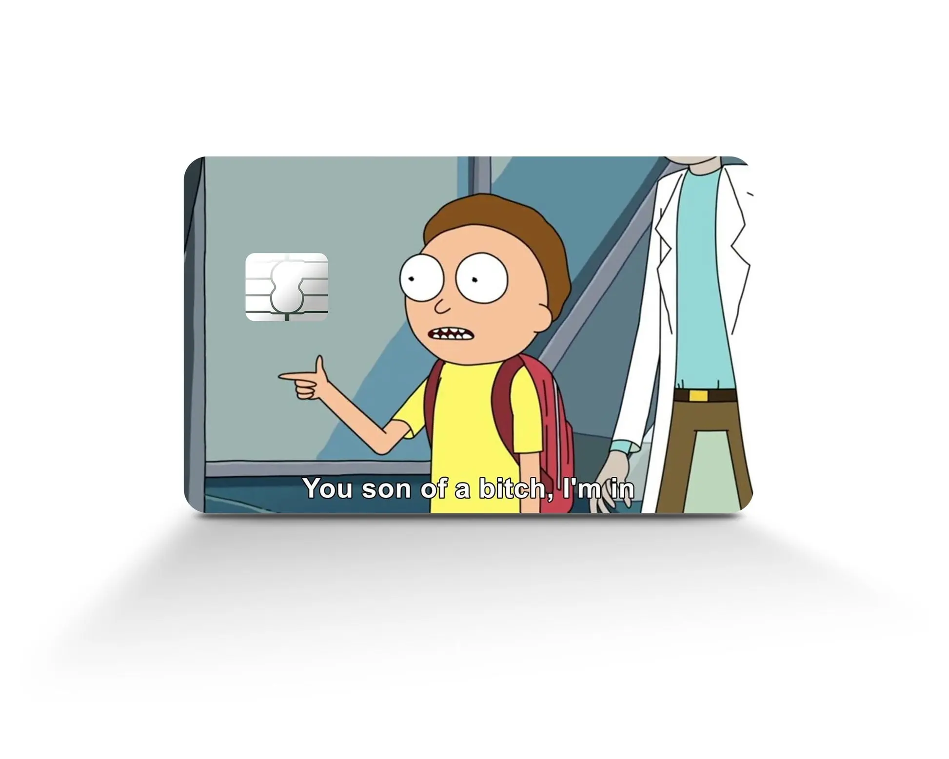 M0rty A Son of A Btch Credit Card Skin, Cute Funny Quote Credit Skin, Gift for Her