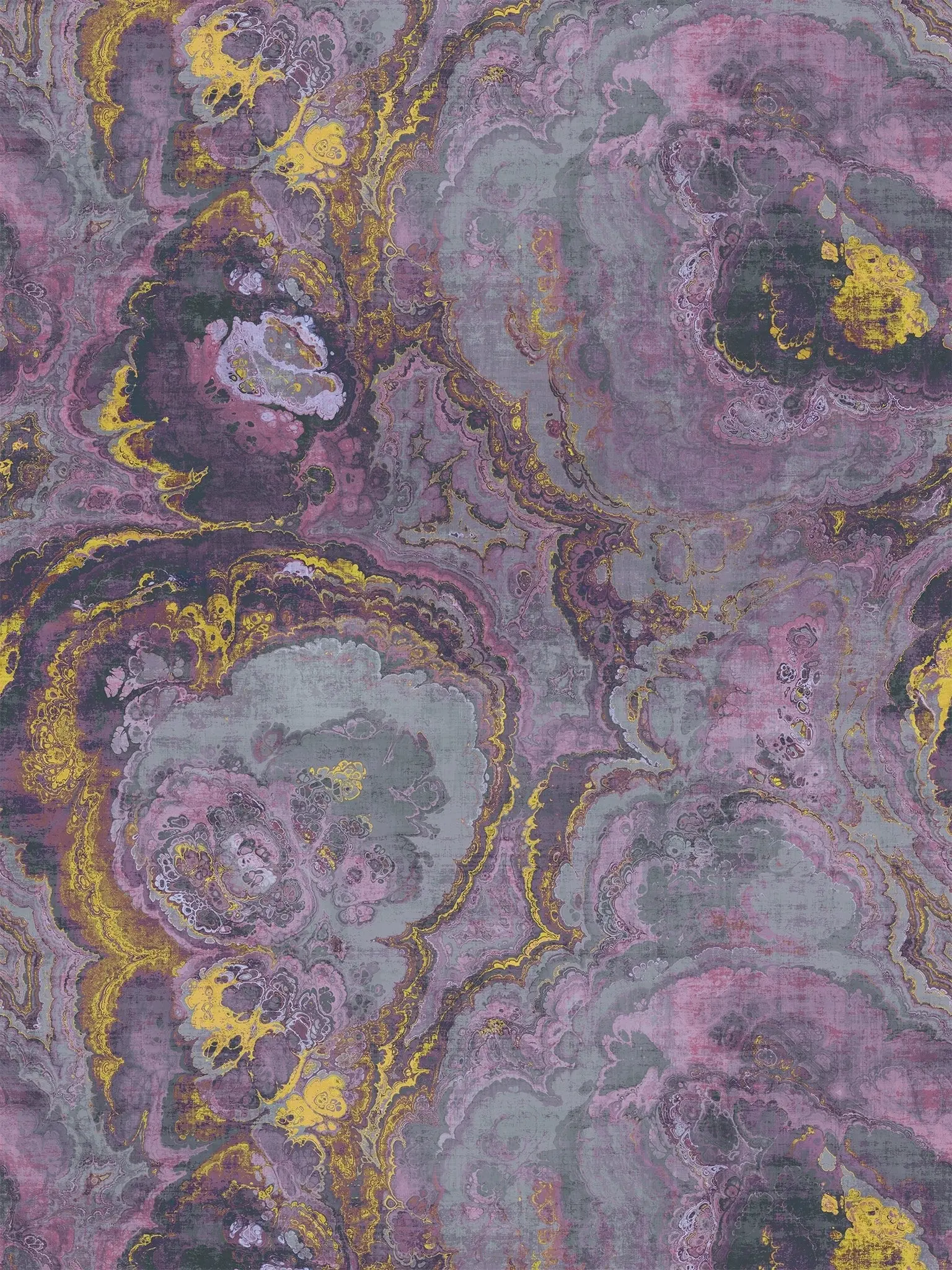 Agate Amethyst Grasscloth Printed Wallpaper