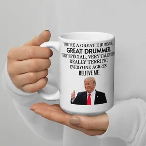 Funny Fantastic Drummer Coffee Mug, Drummer Trump Gifts, Best Drummer Birthday Gift